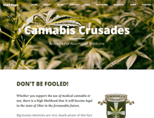 Tablet Screenshot of cannabiscrusades.com